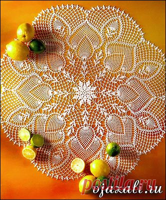 Салфетка со сказочным узором | вязание