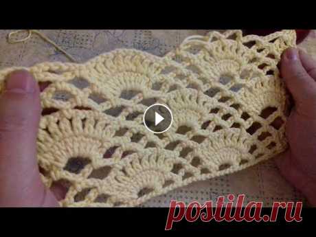 Узор крючком #3(веера) Вязание крючком с Евгением Лыкашевым Crochet with Eugene Lykashev Мои страницы в социальных сетях:...