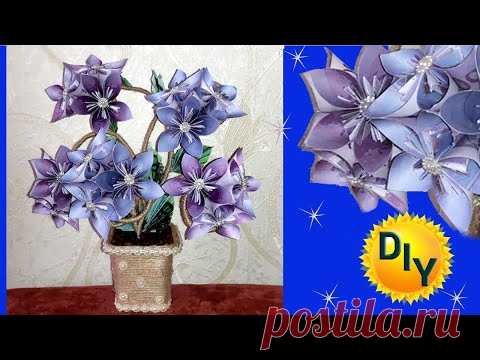 Денежный топиарий - цветок кусудама из шуточных денег . DIY/рукоделие #денежныйтопиарий.