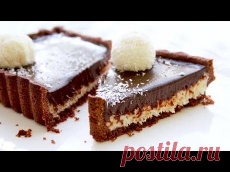 Невероятно вкусный кокосовый шоколадный нежный тарт - Чудское озеро