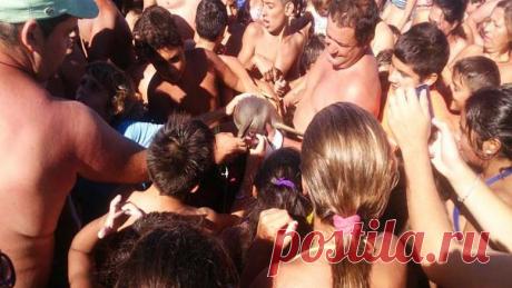 Туристы до смерти «заселфили» детеныша дельфина.
Мы уже привыкли к тому, что смартфон или планшет выполняет за нас множество вычислительных или организаторских задач. Оказалось, что это не последняя степень одержимости новыми технологиями. Людям на этой фотографии смартфоны и планшеты заменили мозги, и они разучились думать.