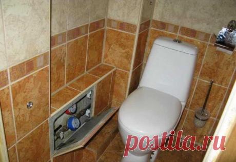 Как аккуратно спрятать трубы в санузле