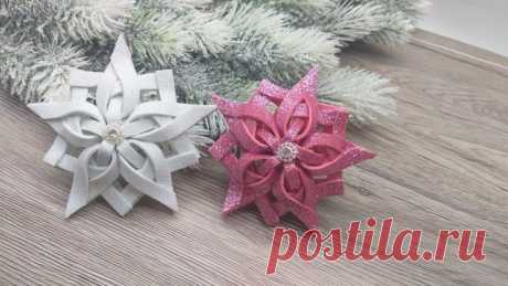 3D Snowflake | Christmas Decoration | Christmas Crafts Idea | 3D Paper Snowflakes DIY