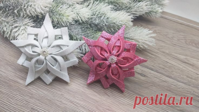 3D Snowflake | Christmas Decoration | Christmas Crafts Idea | 3D Paper Snowflakes DIY