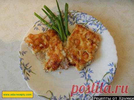 Мясо в духовке с сыром
