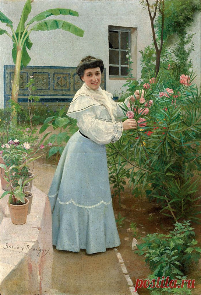 Manuel Garcia y Rodriguez (Spanish, 1863 - 1925) | "Ты – кровь души, испанский мой язык!" Мигель де Унамуно..
