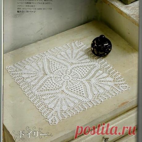 Схема ажурной салфетки