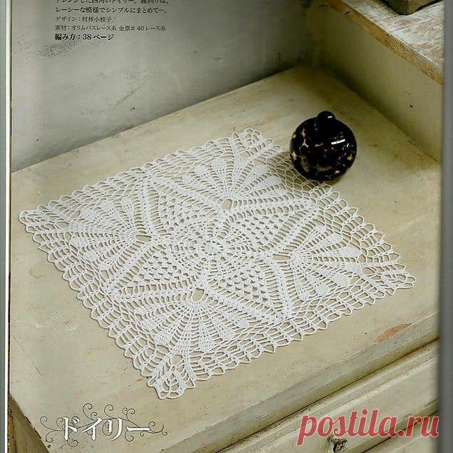 Схема ажурной салфетки