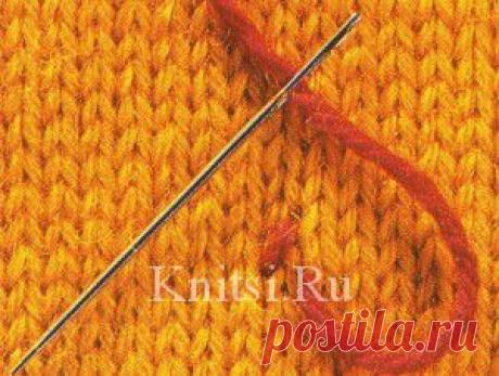 Вышивка:крестик и стебельчатый шов. Мастерская / Уроки вязания / Спицами