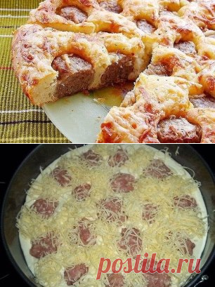 пирог с фрикадельками