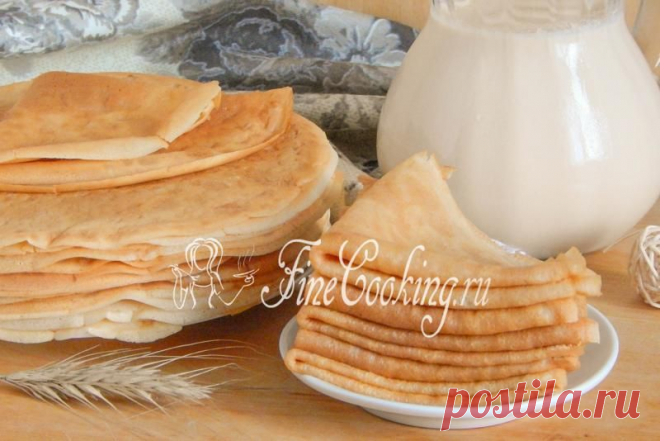 Блины на топленом молоке - FineCooking.ru