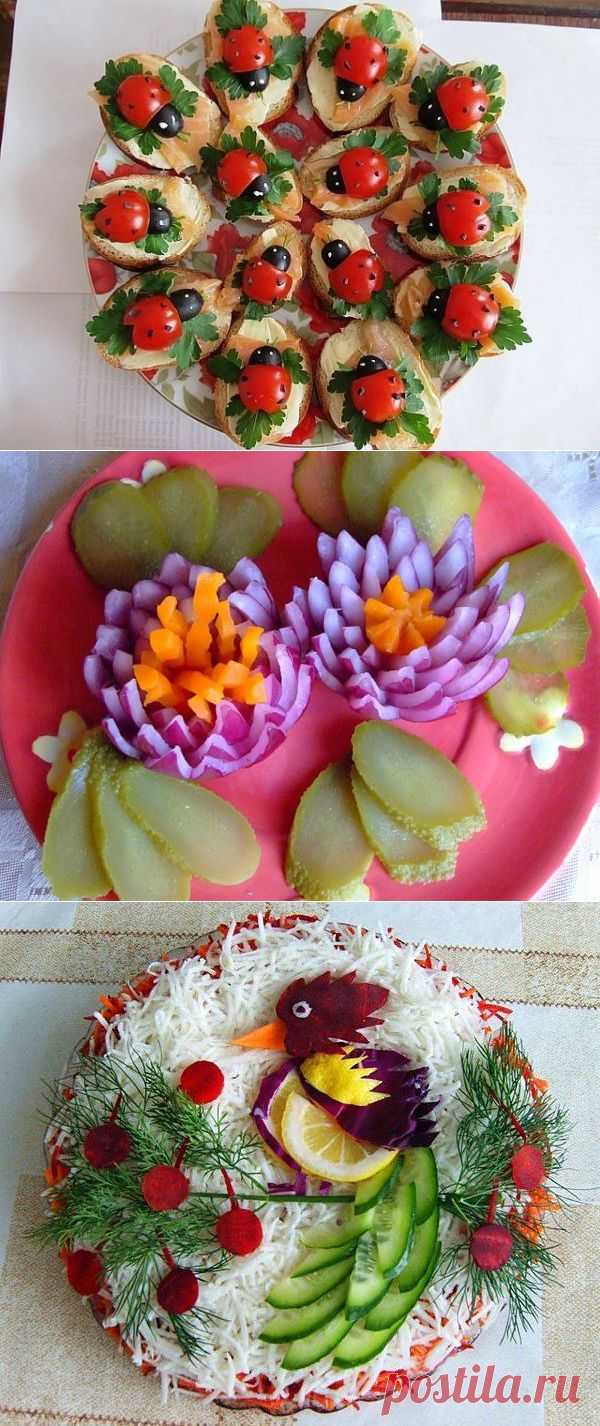 Праздничное украшение салатов.мастер-класс - Простые рецепты Овкусе.ру