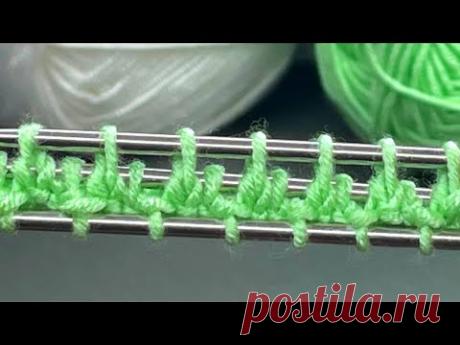 Вязала одно, а получилось совсем другое! Узор загадка.