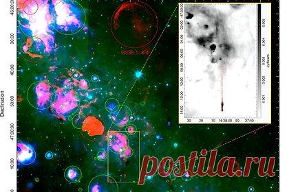 Обнаружена новая пульсарная туманность. Астрономы Университета Западного Сиднея в Австралии обнаружили новый плерион — объект, состоящий из пульсара PSR J1638-4713 и подпитываемой его ветром туманности. Подпитываемая ветром пульсара туманность была названа Потору в честь кенгуровых крыс, живущих в Австралии.