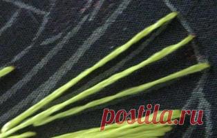 Уроки вышивки. Веерная гладь