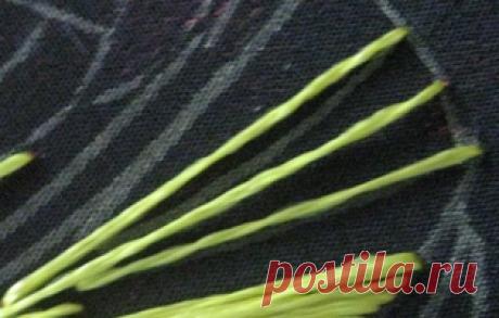 Уроки вышивки. Веерная гладь