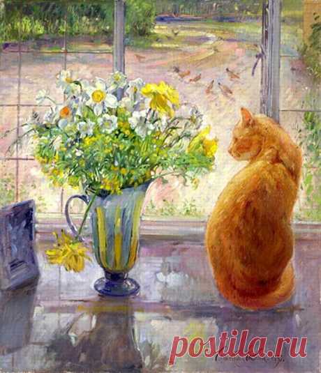 speromelius - Timothy Easton. Кошки на окошке