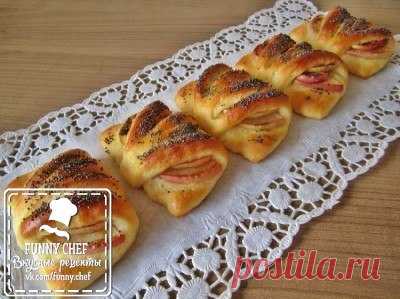 Конвертики с яблоками из творожного теста / Вкусный выбор