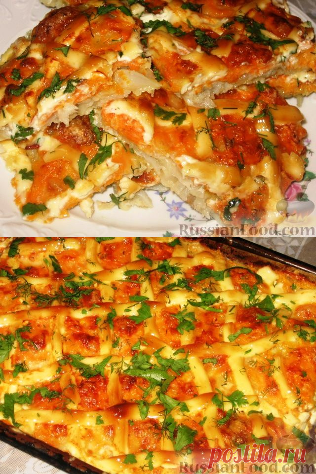 Рыба, запеченная под "шубой" – обалденный, вкусный, быстрый рецепт