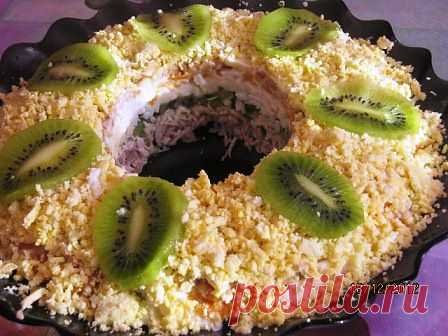 Салат с курицей и киви | ГОТОВИМ ВКУСНО И ПО-ДОМАШНЕМУ