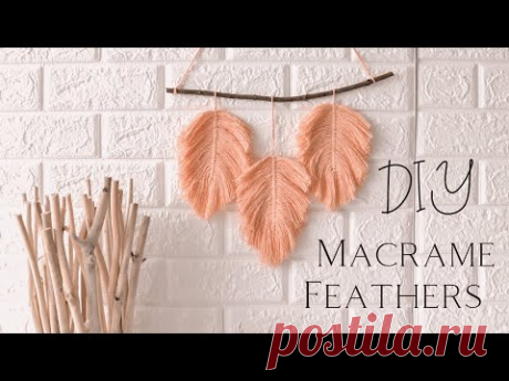 🌿 Macrame Feathers (DIY)  🌿
