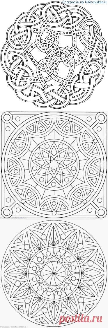 Шаблоны мандал для росписи