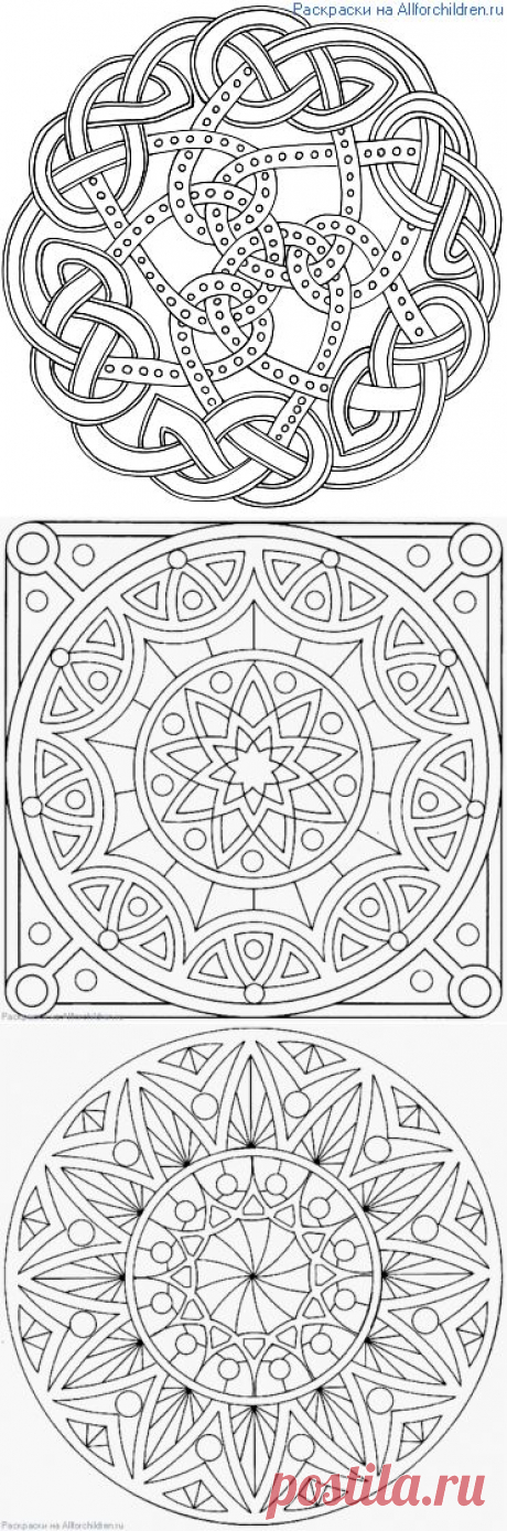 Шаблоны мандал для росписи