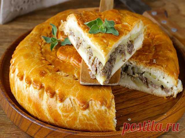 Пироги с фаршем и картошкой в духовке - 6 пошаговых рецептов