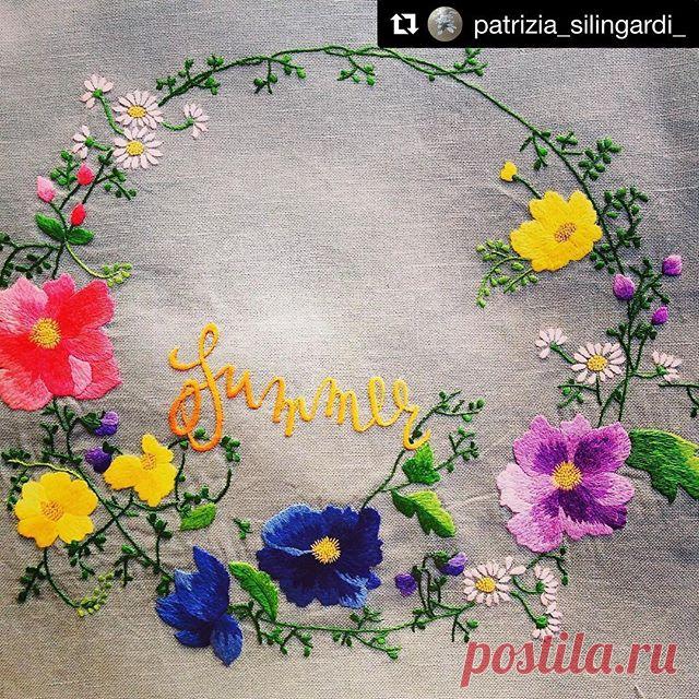 @patrizia_silingardi_ #broderie #embroidery #bordado #ricamo #needlework #handembroidery
