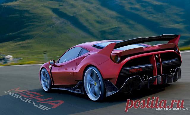 В ателье Misha Designs подготовили обвес для Ferrari 488 GTB:Авто Новости