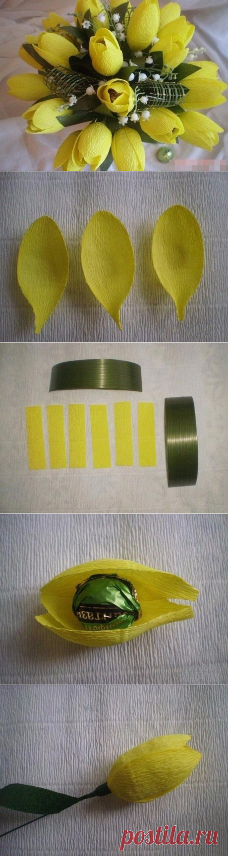 Вкусный букет из тюльпанов — Сделай сам, идеи для творчества - DIY Ideas