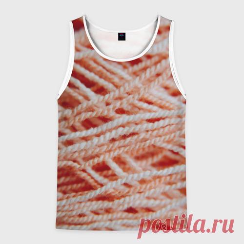 Мужская майка 3D Нити - макро фото Майка 3D изготовлена из гладкой, тактильно приятной синтетической ткани