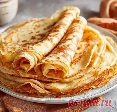 Нежные и вкусные классические блинчики – пошаговый рецепт