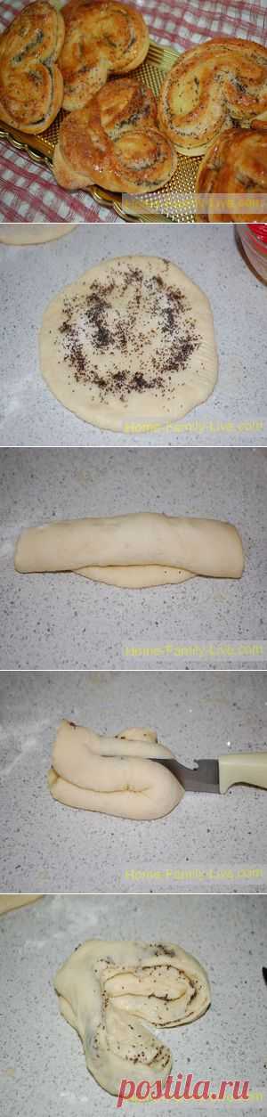 Плюшки с маком - Кулинарные рецепты