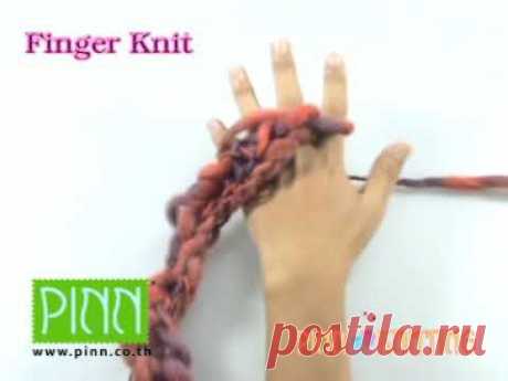 Вязание шнура пальцами