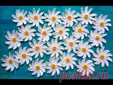 Ромашка крючком. Мастер-класс для начинающих. DIY.