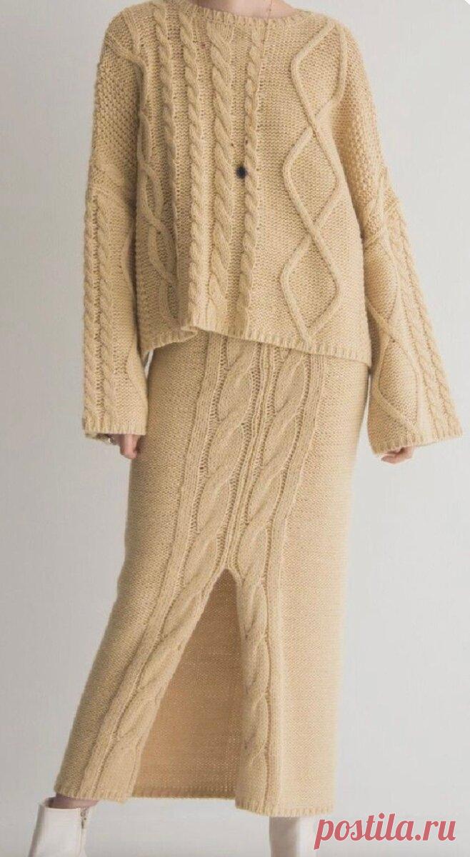 Идеи вязаных юбок и костюмов. | Вяжем вместе - вяжем стильно. | Дзен