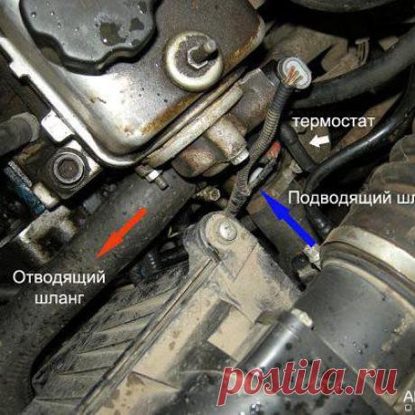 Как вывести воздух из радиатора автомобиля ВАЗ 2109?