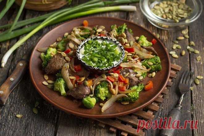 Салат с куриной печенью - 10 вкусных рецептов пошагово (с фото)