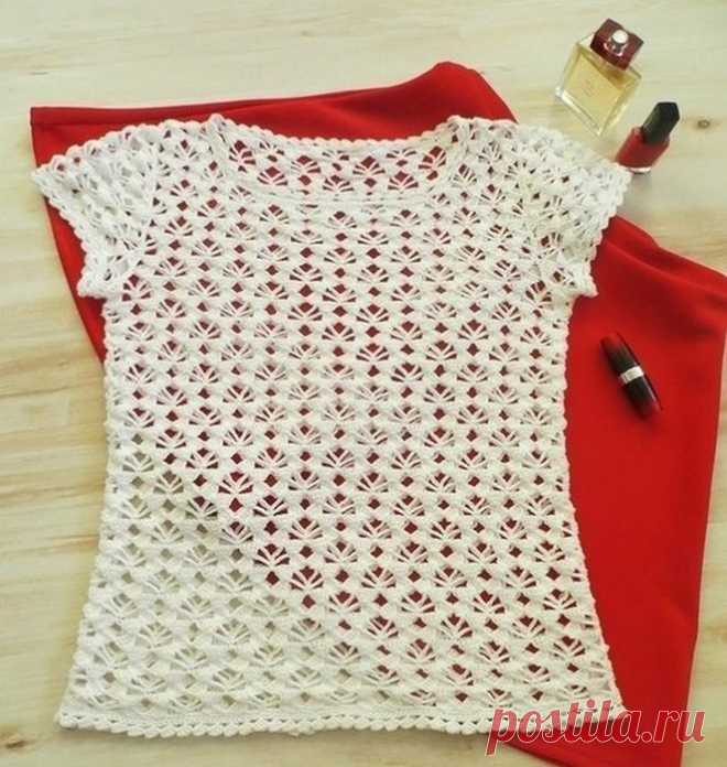 Сама нежность! Кофточка с коротким рукавом