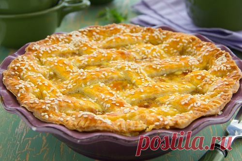 Классический пай с курицей и шампиньонами. - Люблю готовить.