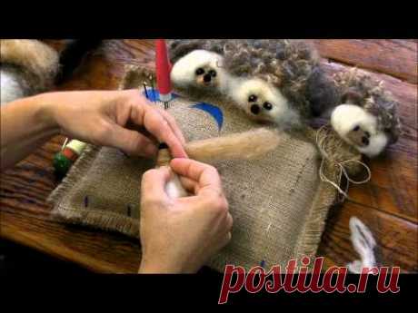 Needle Felting A Hedgehog by Sarafina Fiber Art