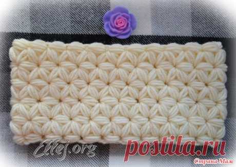 Снуд крючком узором Звездочки + МК - Страна Мам