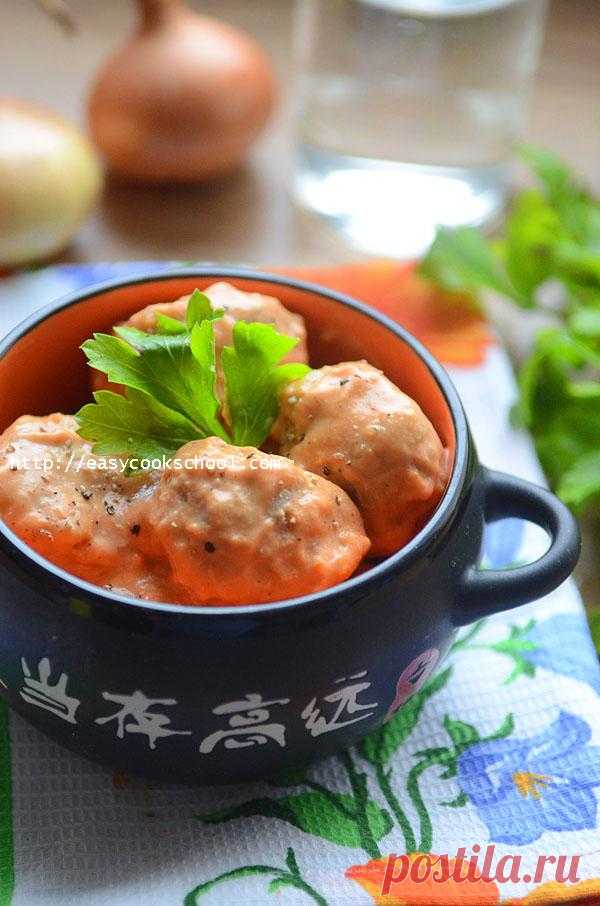 Тефтели в духовке с подливкой: пошаговый рецепт с фото | Легкие рецепты