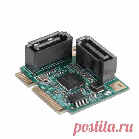 US $5.33 26% СКИДКА|2 порта Mini PCI E PCI Express to SATA кабель 3,0 конвертер с жестким приводной удлинитель компьютерные компоненты высокоскоростные карты-in Платы расширения from Компьютер и офис on AliExpress  Покупай умнее, живи веселее! Aliexpress.com