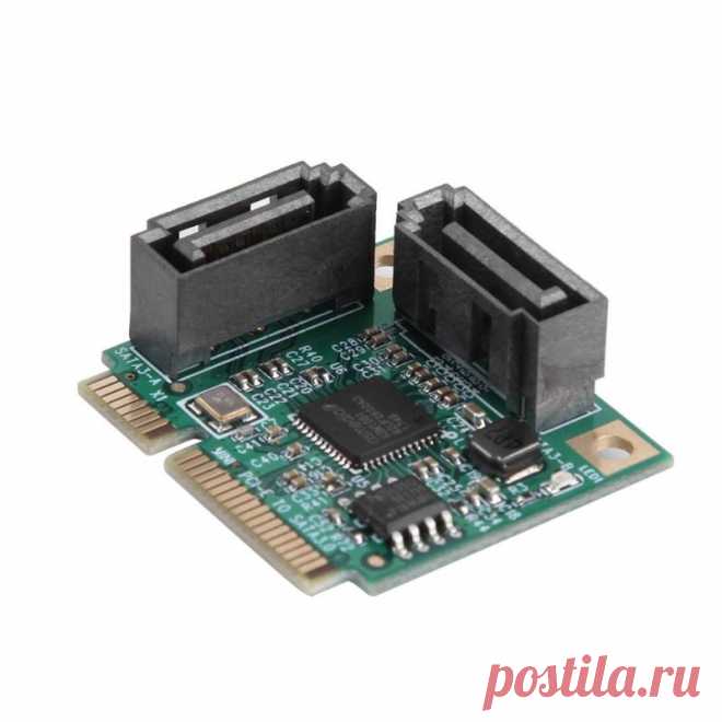 US $5.33 26% СКИДКА|2 порта Mini PCI E PCI Express to SATA кабель 3,0 конвертер с жестким приводной удлинитель компьютерные компоненты высокоскоростные карты-in Платы расширения from Компьютер и офис on AliExpress  Покупай умнее, живи веселее! Aliexpress.com