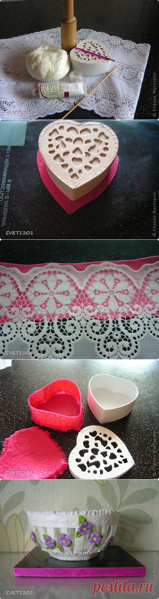 Шкатулка из холодного фарфора | Самоделкино