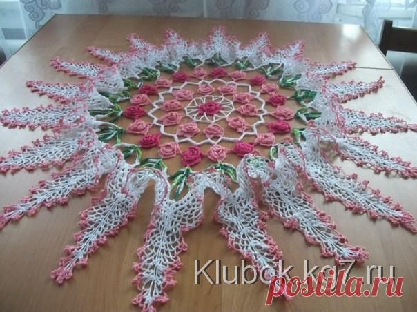 Салфетка «Розы в лучах»!