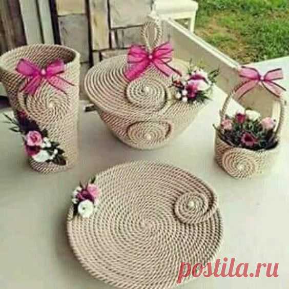 ♥Изделия из джутовых ниток ♥ — Разное | OK.RU