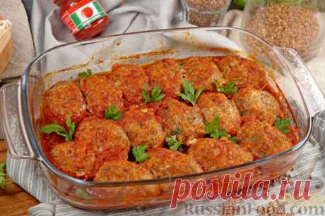 Рецепт: Гречаники с мясным фаршем (в духовке) на RussianFood.com